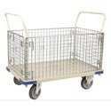 Wesco 270461 Wire Caged Platform Production Truck/Cart - 30 Inch x 48 Inch