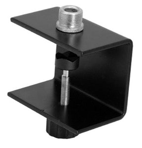 Microphone or Video Table Clamp with 3/8in-16 and  5/8in-27 Threads