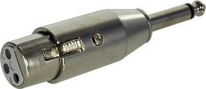 TecNec XLF-SP XLR Female to 1/4 Male Adapter