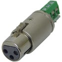 Rolls XLF112 3-Pin XLR Female to Barrier Strip Test Plug