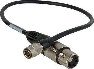 4-Pin XLR Female to HR10A7P4P 4 Pin Male DC Out Power Cable 18 Inches