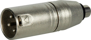 TecNec XLM-PF XLR Male to RCA Female Adapter