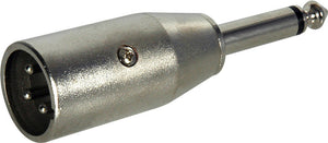 TecNec XLM-SP XLR Male to 1/4 Inch Mono Male Adapter