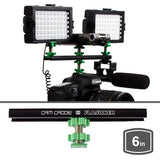 6 Inch D-FLASHNER KIT (Green) (Flash Shoe Extention)