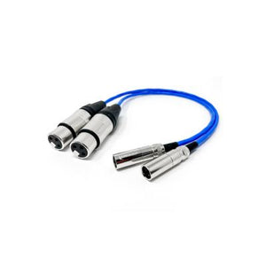 Kondor Blue 16'' Mini XLR Male to XLR Female Audio Cable (2 Pack, Blue)